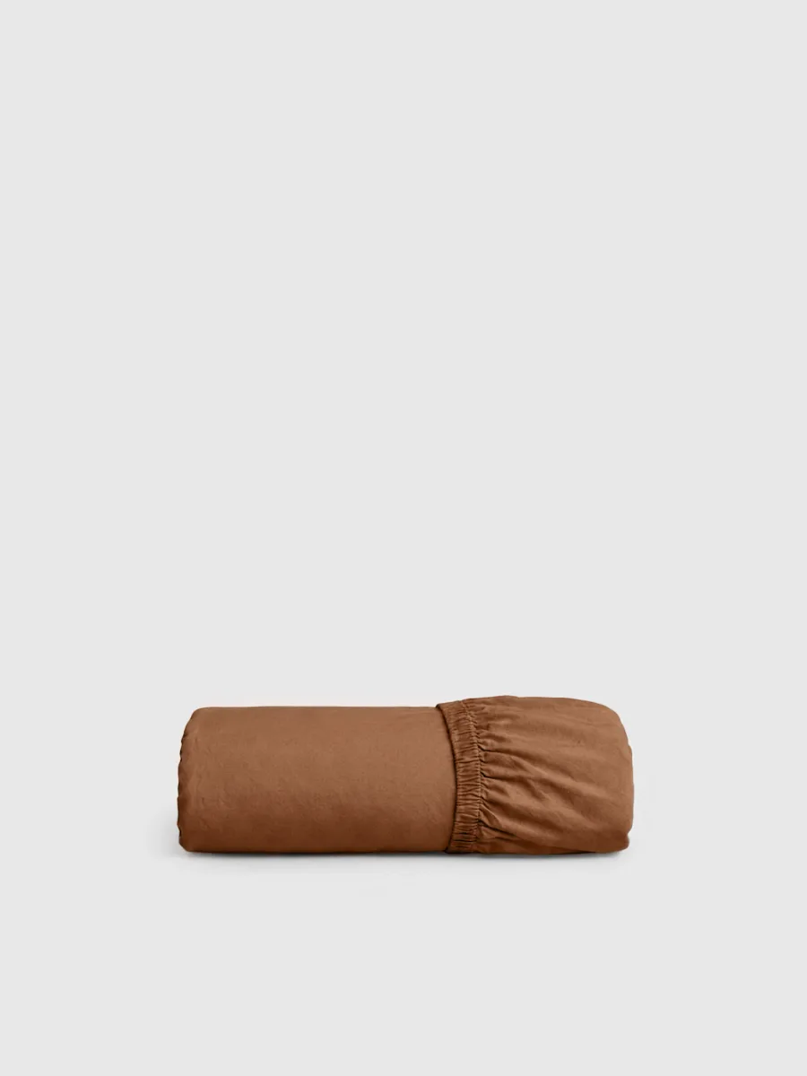 Pamučni Čaršav Sa Lastišem Cinnamon